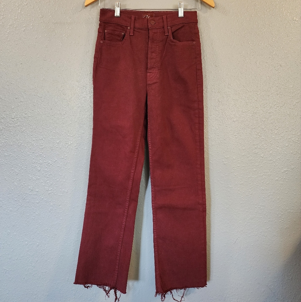 MOTHER Red Jeans Size 25